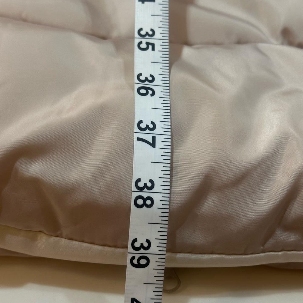 Qinruiyu Long Tan Puffer Coat with Hood Size Extra Small/Small New With Tags - Picture 14 of 15